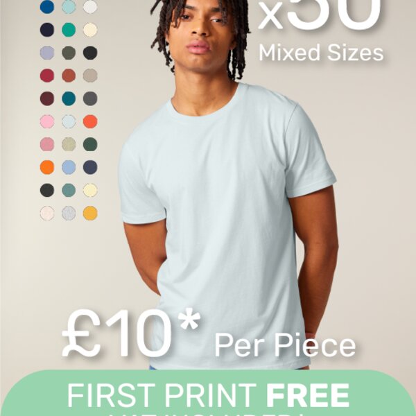 Stanley Stella  x50 Unisex Cotton T-Shirt Bundle (Crafter 155gsm) x50 Unisex Cotton T-Shirt Bundle Thumbnail